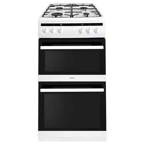 AFG5100WH 50cm freestanding gas twin cavity with gas hob 