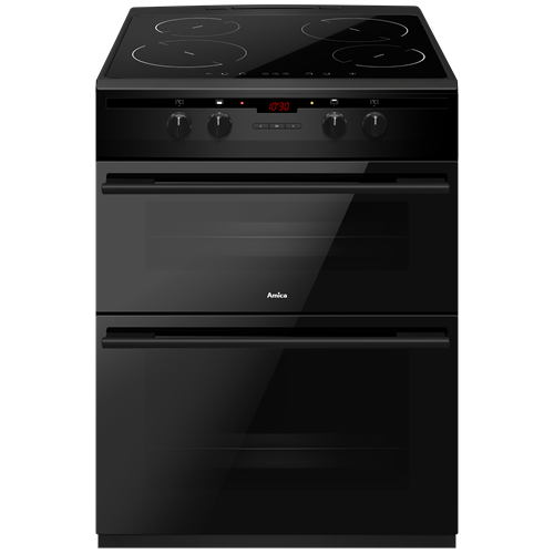 AFN6550MB 60cm freestanding electric double oven with induction hob