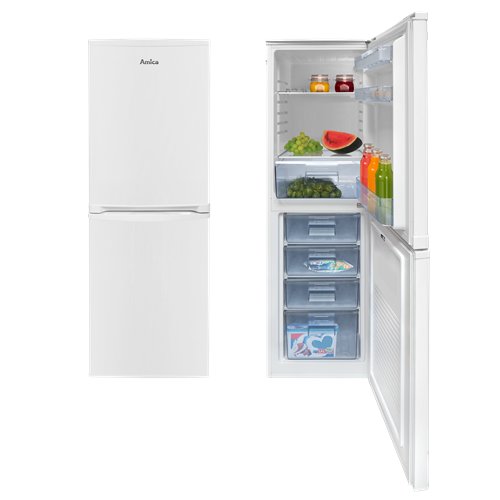 FK1984 50cm freestanding 50/50 fridge freezer, white