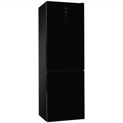 FK3216GBDF 60cm freestanding frost-free 70/30 fridge freezer, black glass Alternative (3)