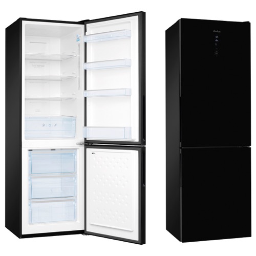 FK3216GBDF 60cm freestanding frost-free 70/30 fridge freezer, black glass Alternative (18)