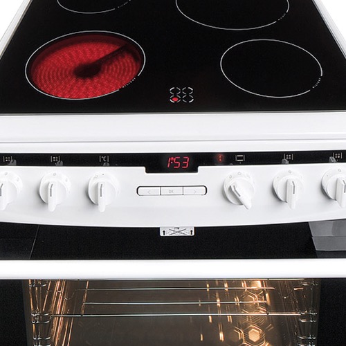 608CE2TAW 60cm freestanding electric cooker with ceramic hob, white Alternative (1)