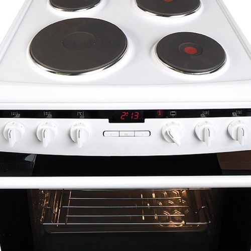 608EE2TAW 60cm freestanding electric cooker with electric plate hob, white Alternative (1)