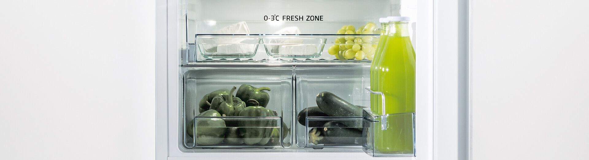 integrated fridge freezer top image