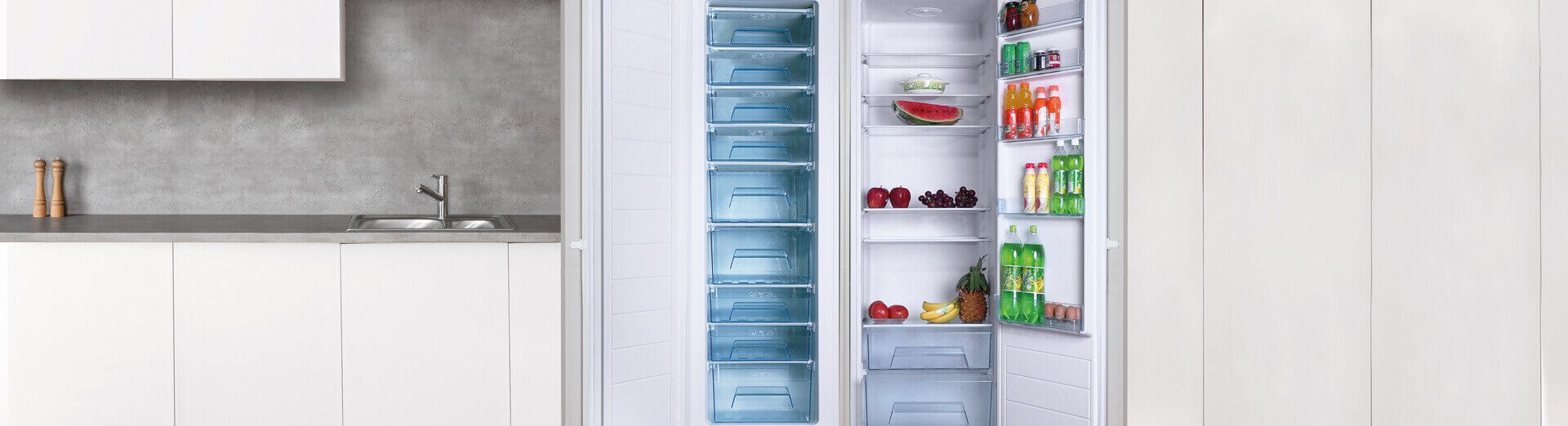 integrated freezers top banner