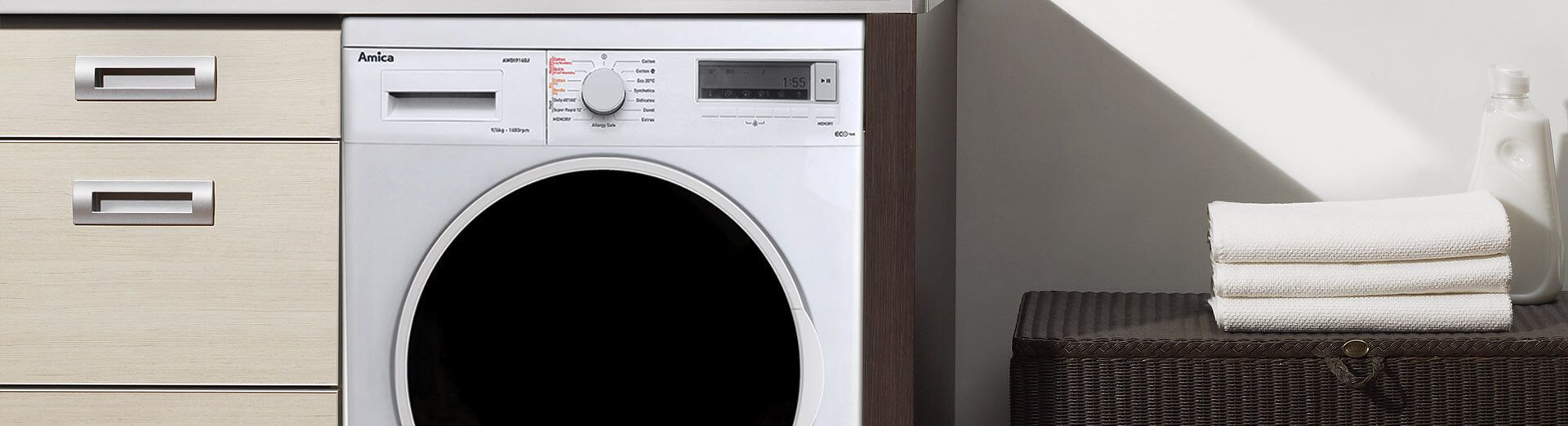 Freestanding washer dryer top image